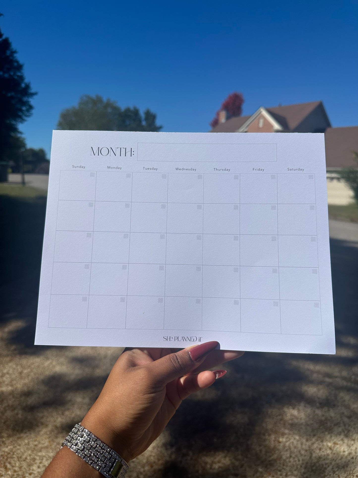 Monthly Overview Deskpad