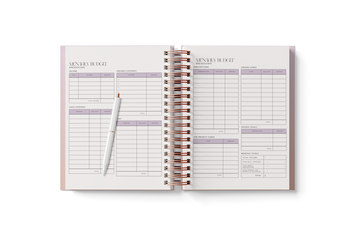 6 Month Planner