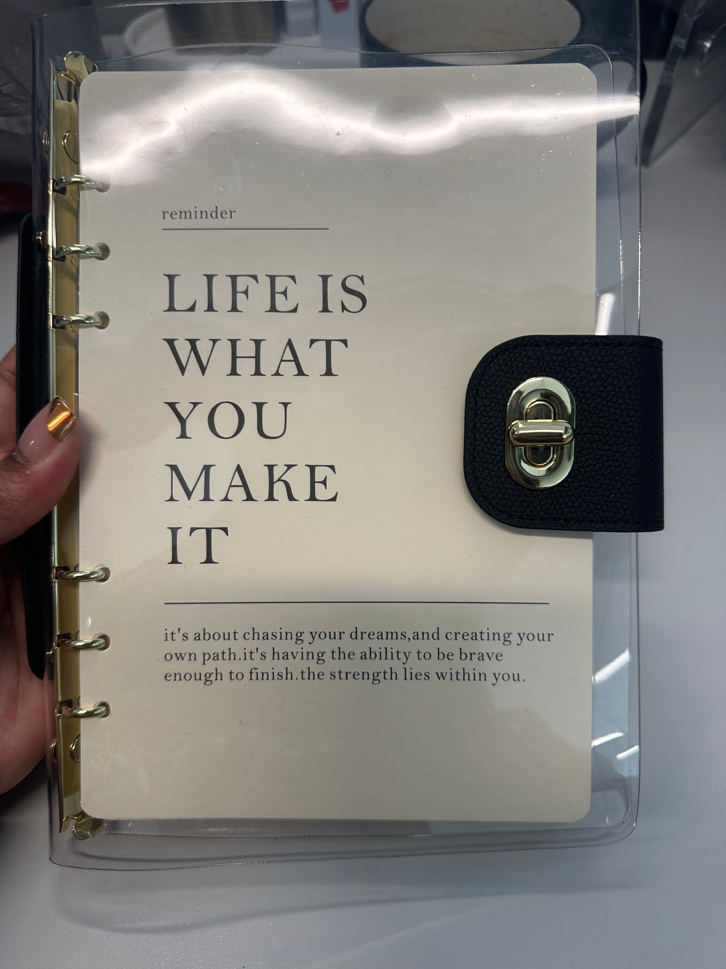 A5 Clear Agenda Cover