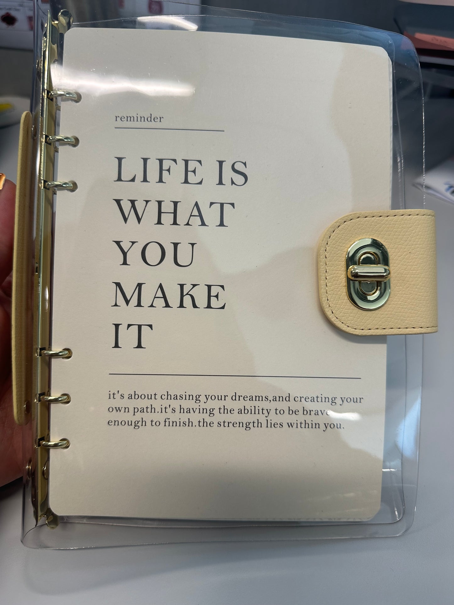 A5 Clear Agenda Cover