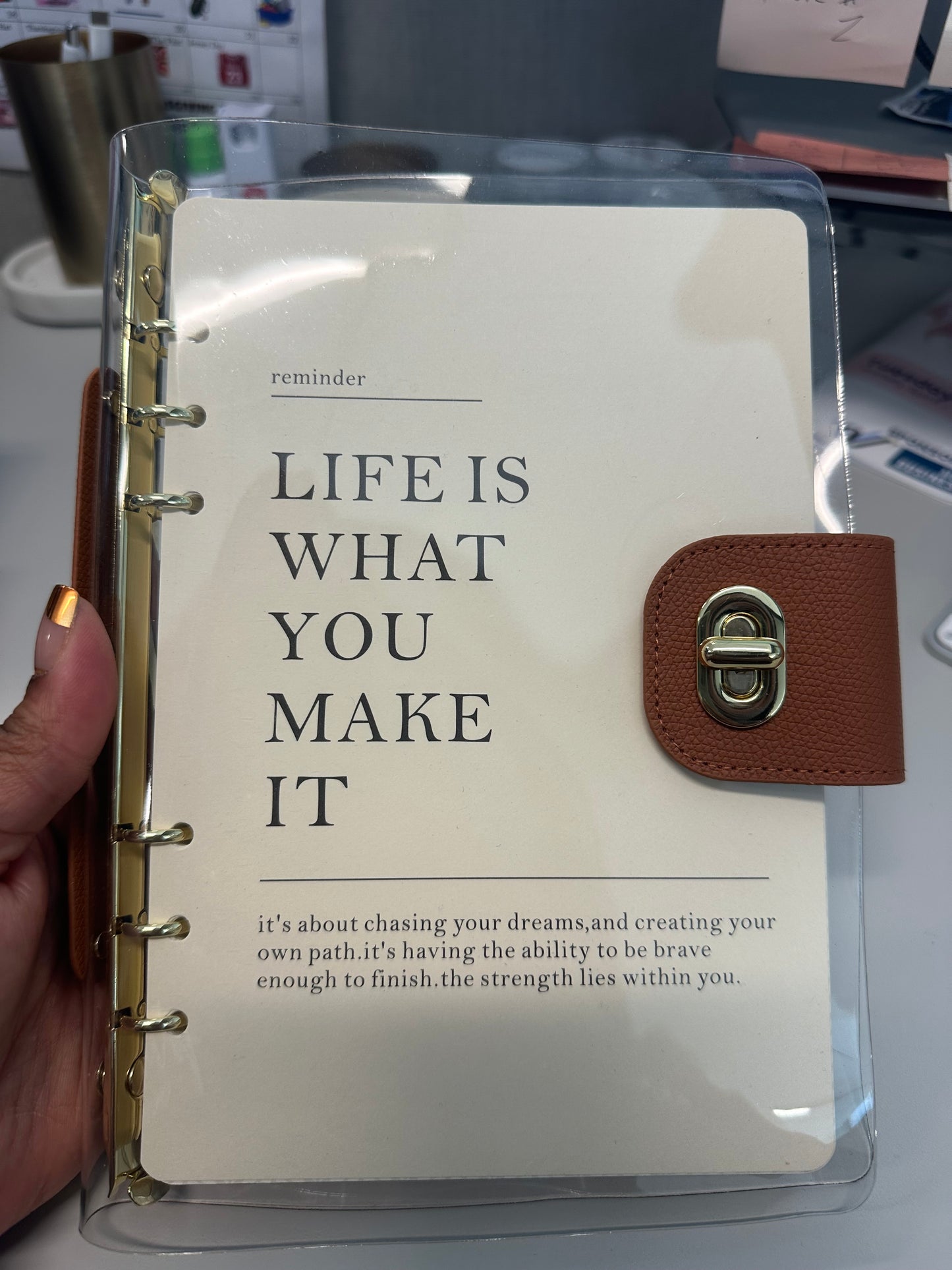 A5 Clear Agenda Cover