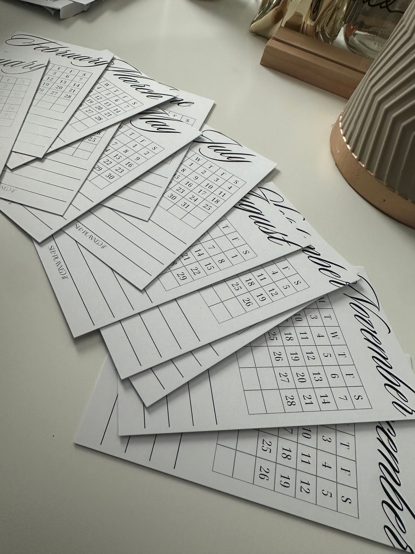 2026 Calendar Cards