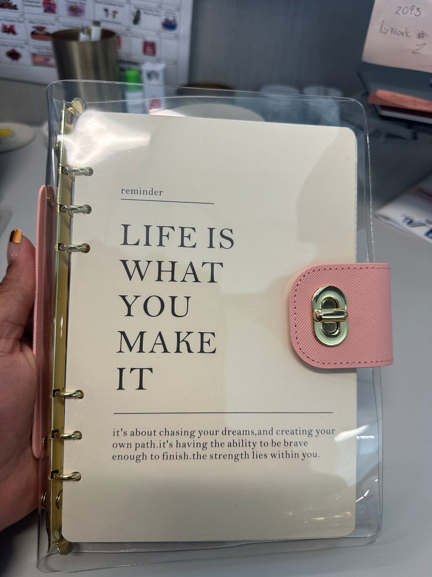 A5 Clear Agenda Cover